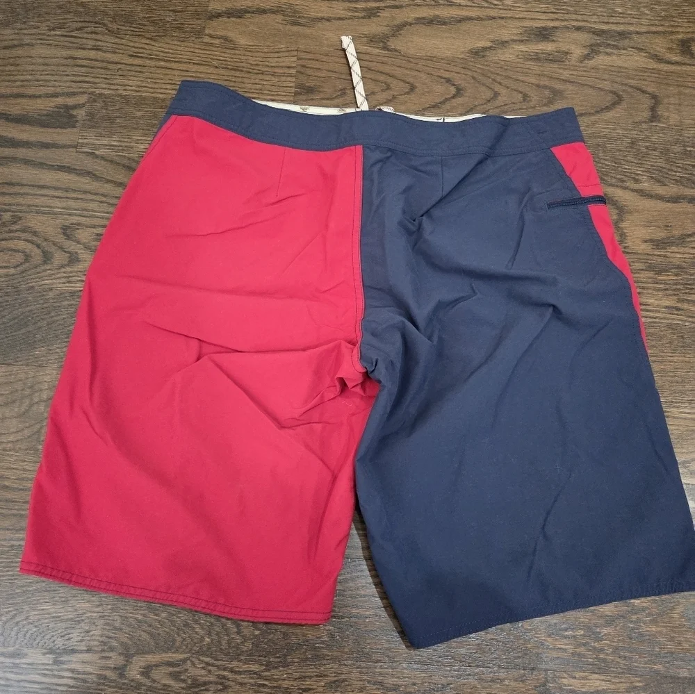 Patagonia Red and Navy Board Shorts Sz.36